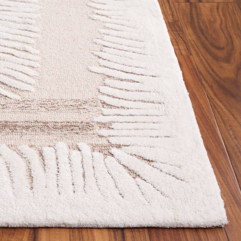 SAFAVIEH Handmade Ebony Gloriana Modern & Contemporary Wool Rug