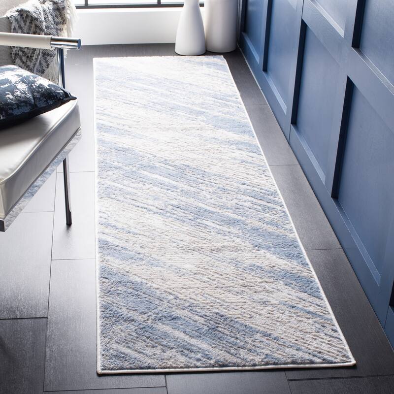 SAFAVIEH Amelia Lendita Modern Abstract Rug - 2'2" x 8' Runner - Ivory/Grey
