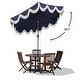 preview thumbnail 14 of 157, 9ft Tassel Patio Umbrella Auto-Tilt, Crank , by JONATHAN Y