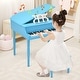 preview thumbnail 2 of 8, Gymax 30-Key Classic Baby Grand Piano Toddler Toy Wood w/ Bench &