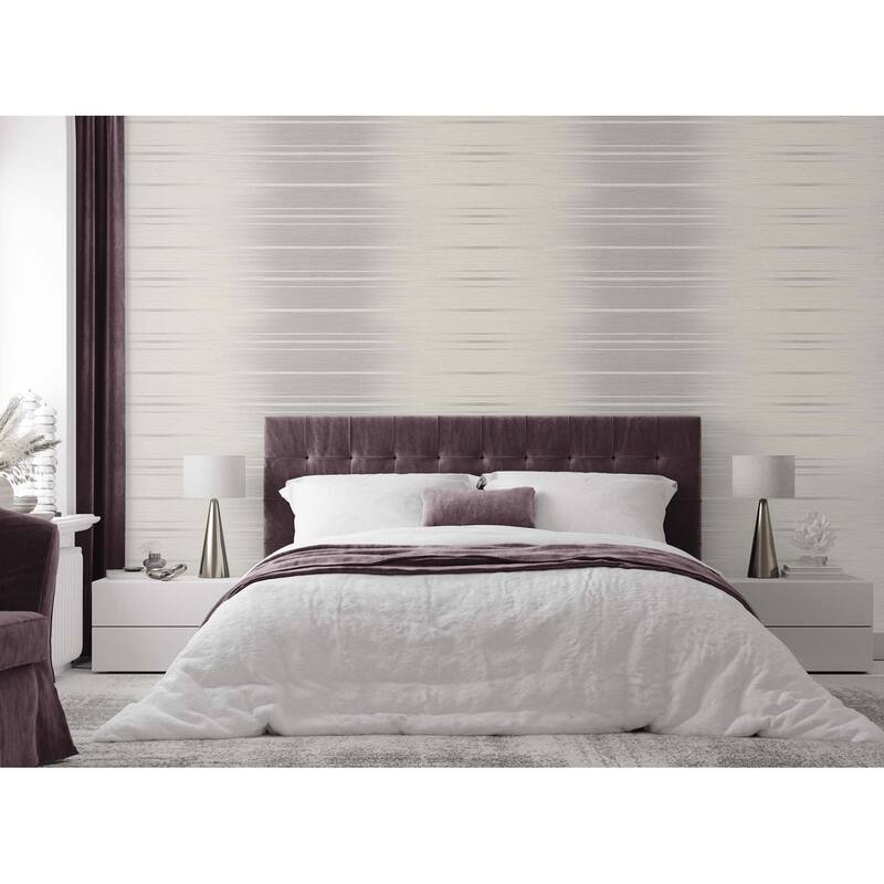 Seabrook Designs Horizon Ombre Embossed Vinyl Unpasted Wallpaper