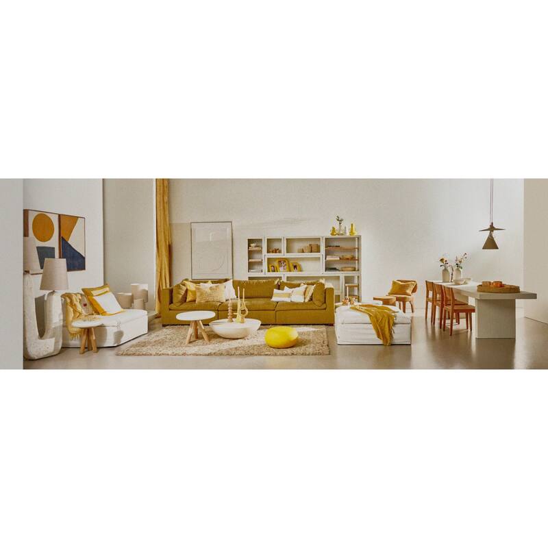 Matte Jug Vase with Flared Base - 8.25" - White