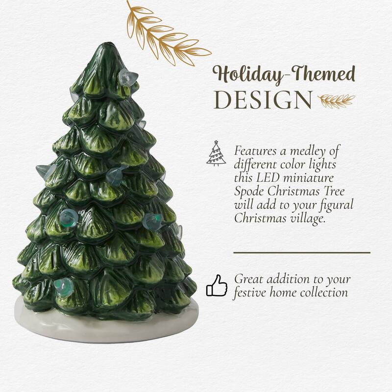 Spode Christmas Tree LED Tree Centrepiece Figurine