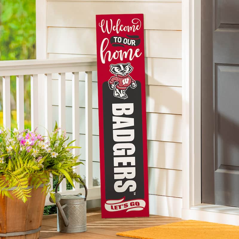 47" Double Sided Seasonal Porch Leaner, University of Wisconsin-Madison - 47" x 11.25"