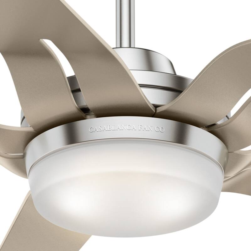 Casablanca 56" Correne Ceiling Fan with LED Light Kit and Remote - Scandanavian, Mid-Century Modern