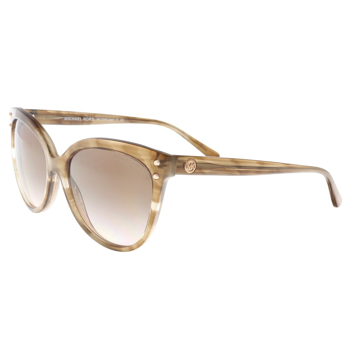 Shop Michael Kors Mk2045 Brown Cat Eye Sunglasses 55 16 140 Overstock 23597954