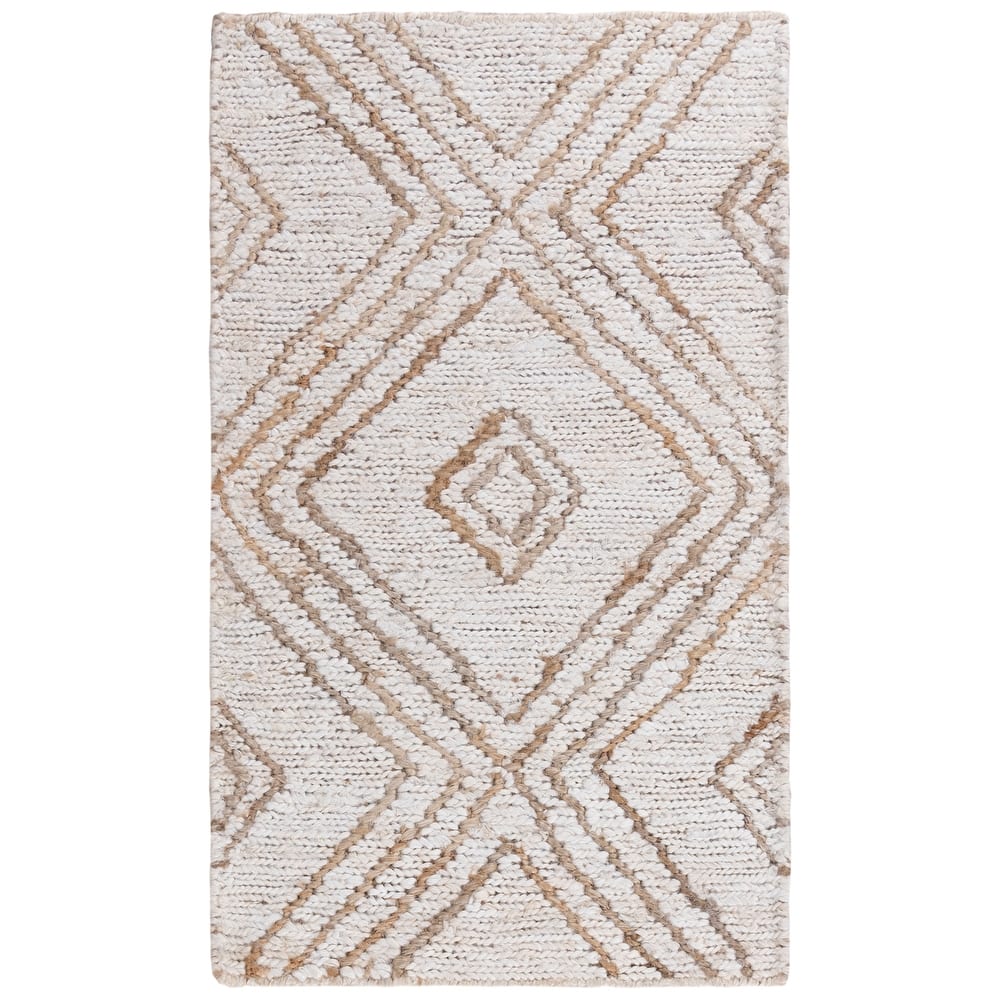 Alora Decor Bali Beige Hand-woven Dhurrie Jute Rug