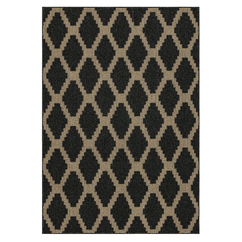 Mohawk Home Prism Lattice Area Rug - 5' x 7' - Black - Runner/Rectangle