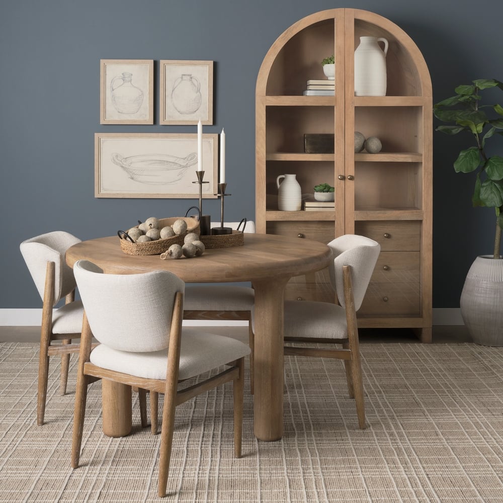 Soma 48" Acacia Wood Round Dining Table