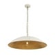 preview thumbnail 17 of 34, 1-Light Black Gold Oversized Metal Dome Pendant Light - 27in
