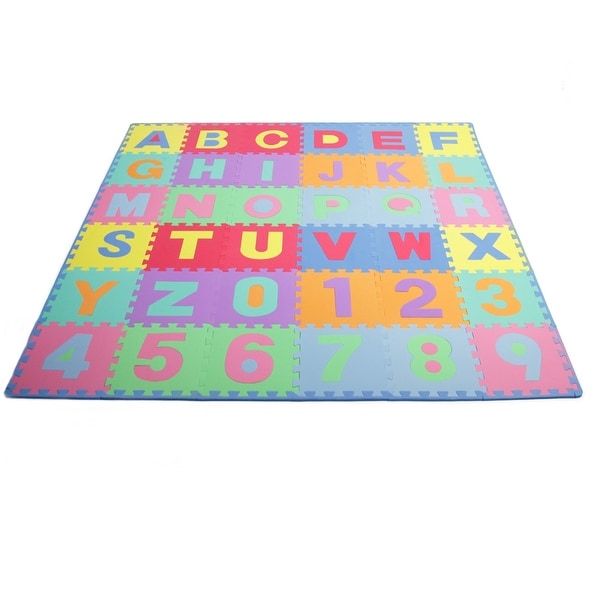 alphabet and number foam play mat