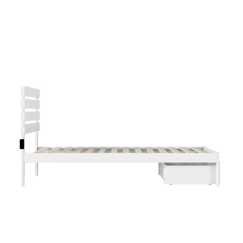 Oxford Platform Bed with Foot Drawer