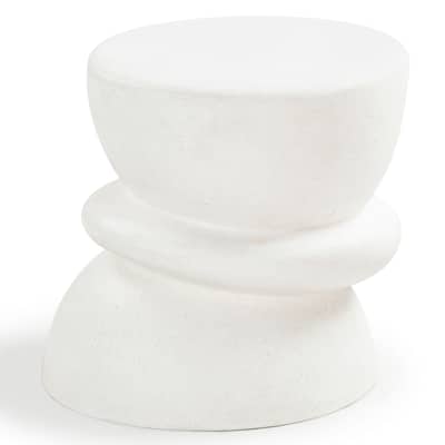 SAFAVIEH Couture Henrietta Concrete Accent Table - 20"W x 20"D x 18"H