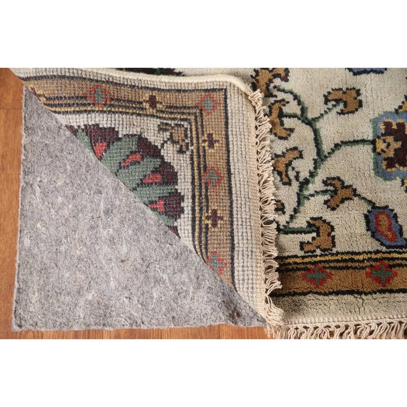 Blue Paisley Kazak Oriental Area Rug Wool Carpet - 7'10"x 10'2"