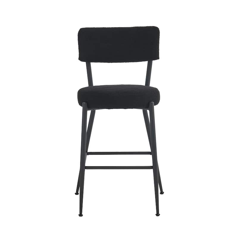 Ostweer Furniture Set of 2 Metal Base High Stool Island Seating