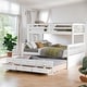 preview thumbnail 2 of 58, Twin-Over-Full Bunk Bed with Twin size Trundle and Drawers