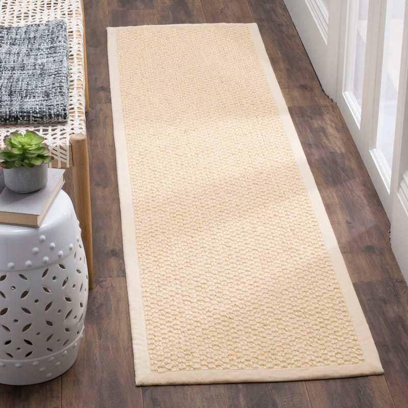 SAFAVIEH Natural Fiber Giesela Sisal Rug - 2' x 6' Runner - Cream