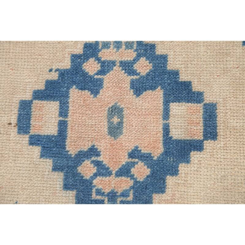 Set Of 2 Anatolian Turkish Oriental Area Rug Hand-knotted Wool Carpet - 1'9" x 2'2" Square