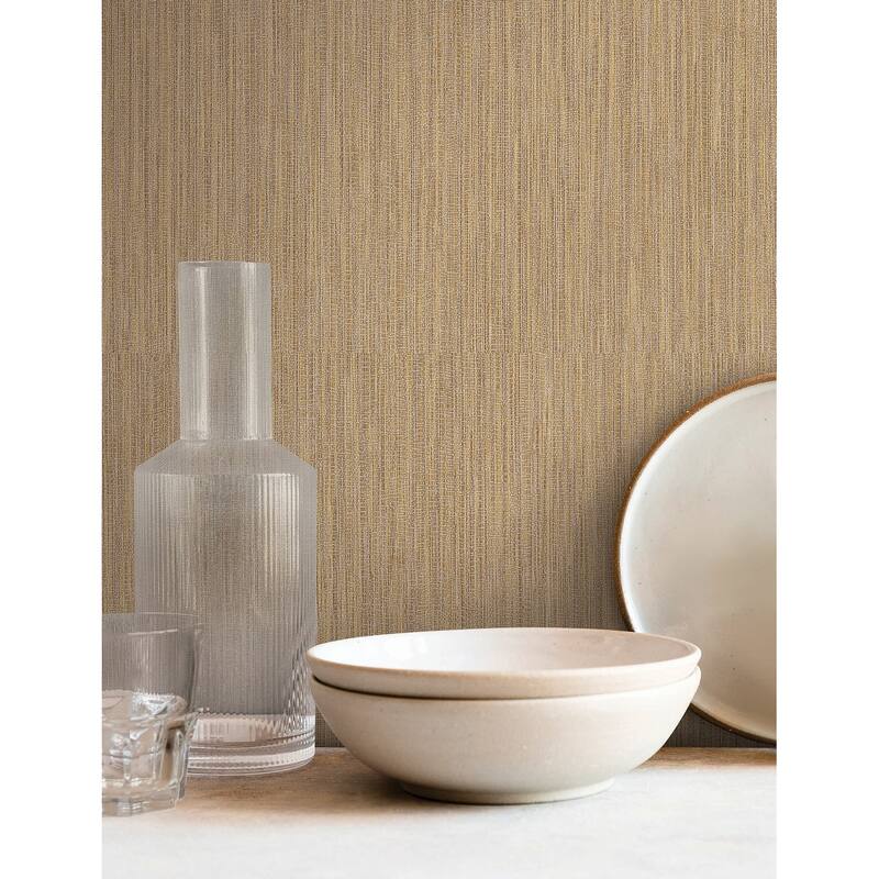 York Wallcoverings Washed Ramie Canyon Wallpaper