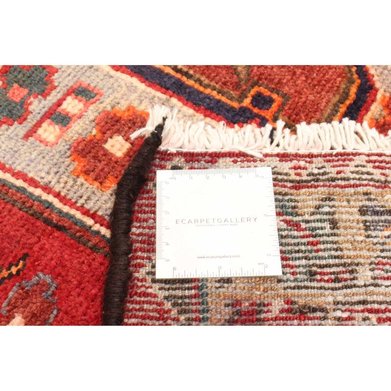 ECARPETGALLERY Hand-knotted Andelz Red Wool Rug - 4'2 x 6'11