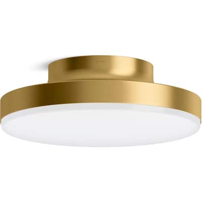 Kohler Lighting 30624-FMLED Purist 15" Wide Semi-Flush Drum Ceiling