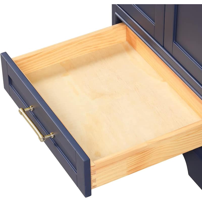 Blossom Copenhagen 24" Solid Wood Bathroom Vanity w/ Marble Top & Sink