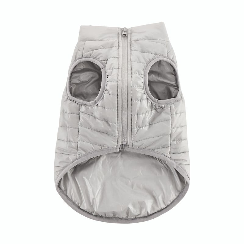 Monty Puffer Jacket In Silver/ Size :Medium - Medium