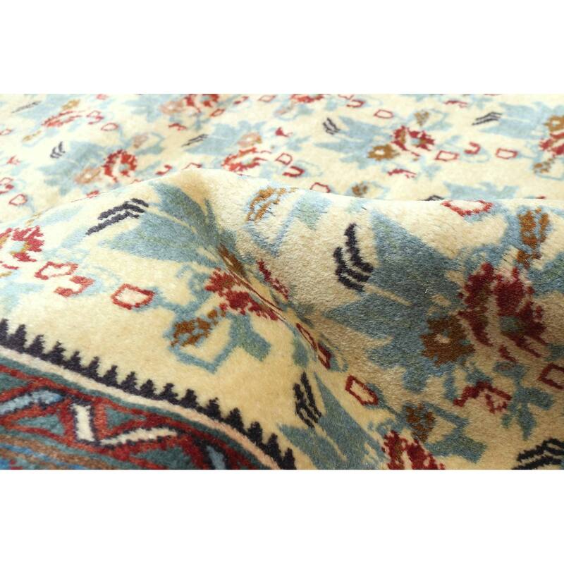 ECARPETGALLERY Hand-knotted Kayseri Vintage Cream Wool Rug - 5'5 x 7'7