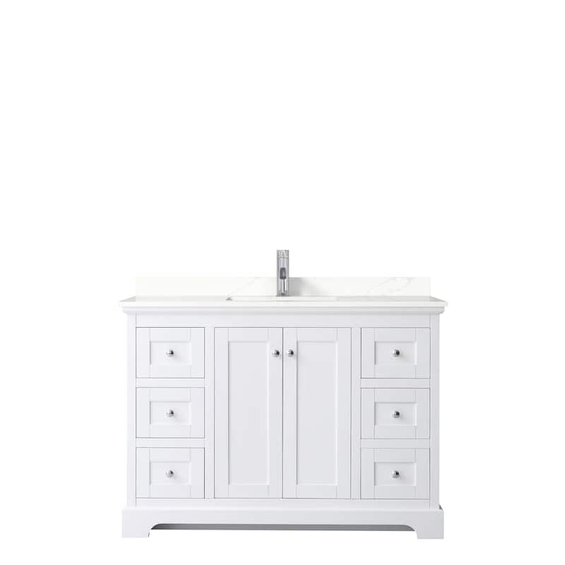 Avery 48-inch Single Vanity, Quartz Top