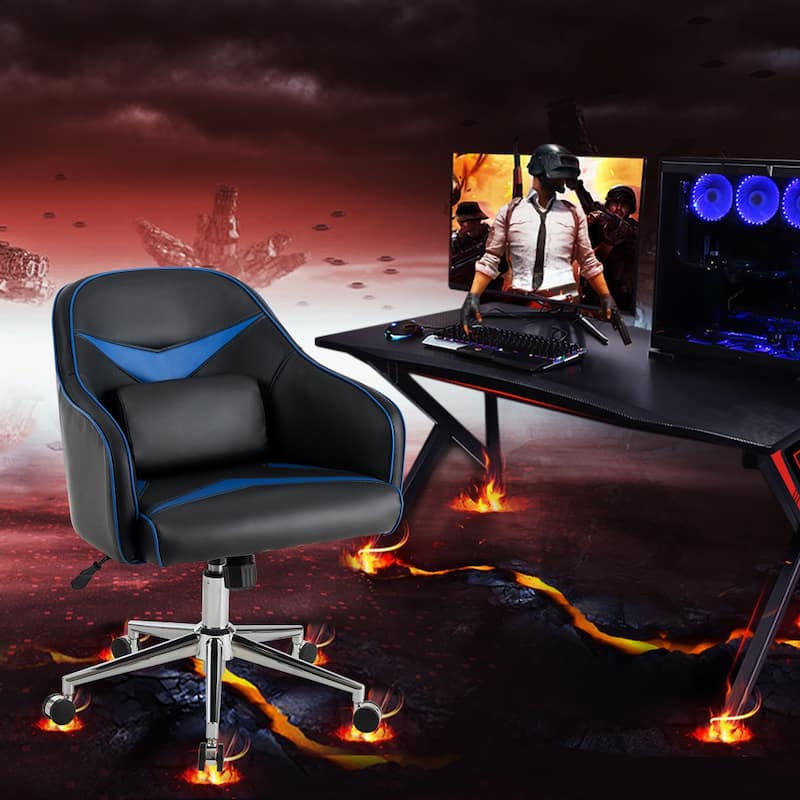 Costway Office Chair Task Desk Swivel Adjustable Height w/ Massage