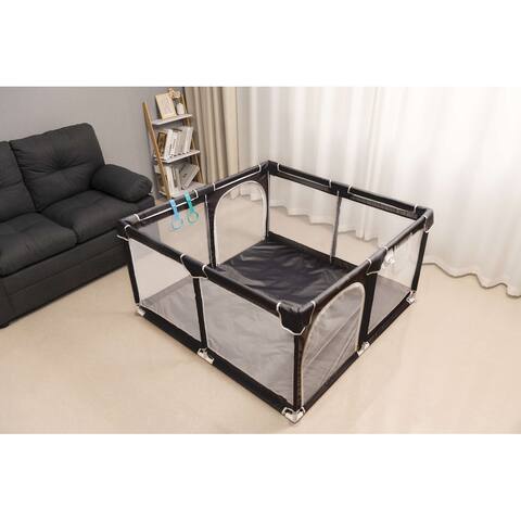 50"W x 50"D x 27"H Baby Safety Gate with Storage Bag