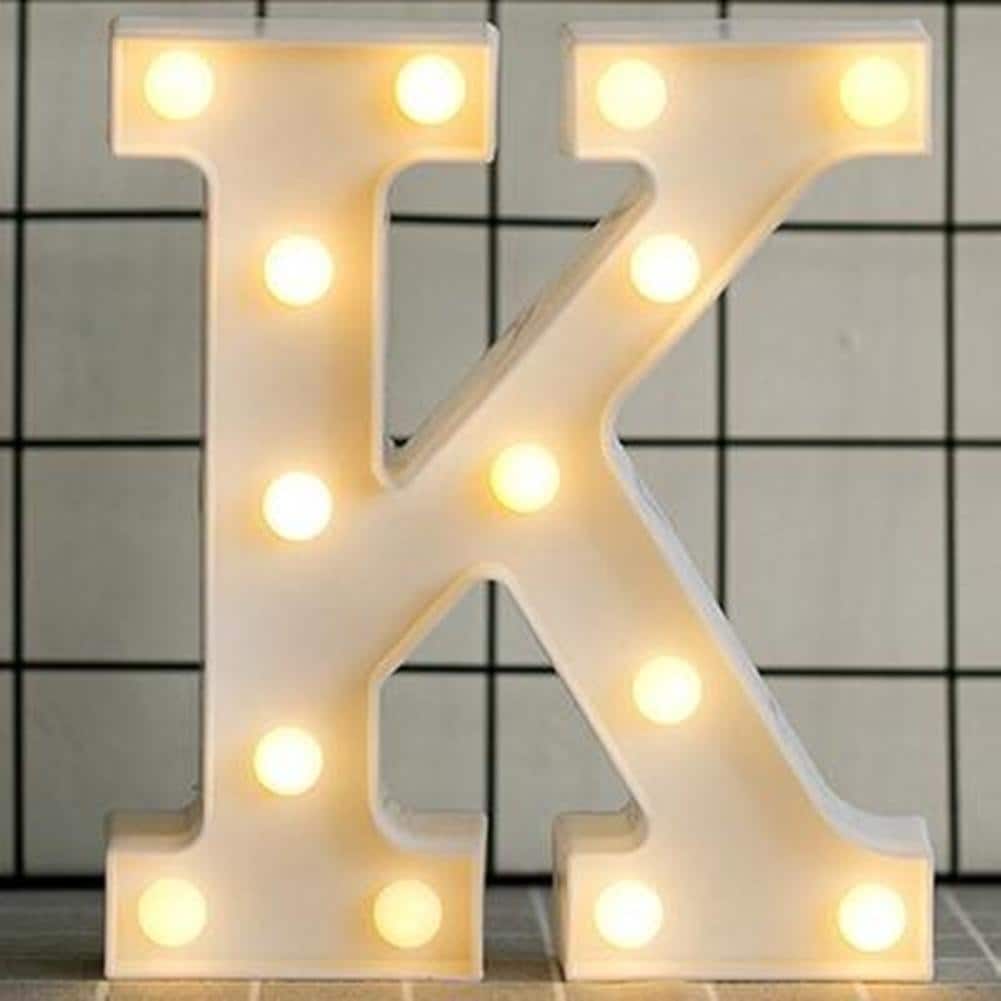 Shop Luminous Led Letter Night Light English Alphabet Number Lamp