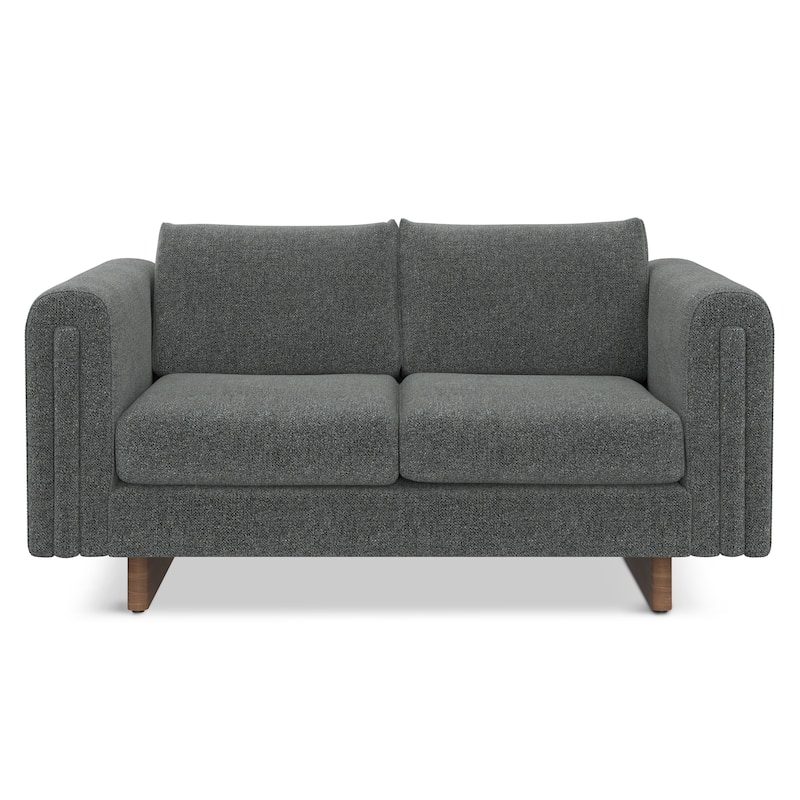 WYNDENHALL Drayton 61 inch Wide Contemporary Loveseat Sofa in Tightly Woven Performance Fabric -  61" W x 38" D x 30" H