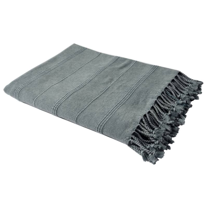 Sevita Striped Premium Turkish Cotton Standard SizeThrow Blanket