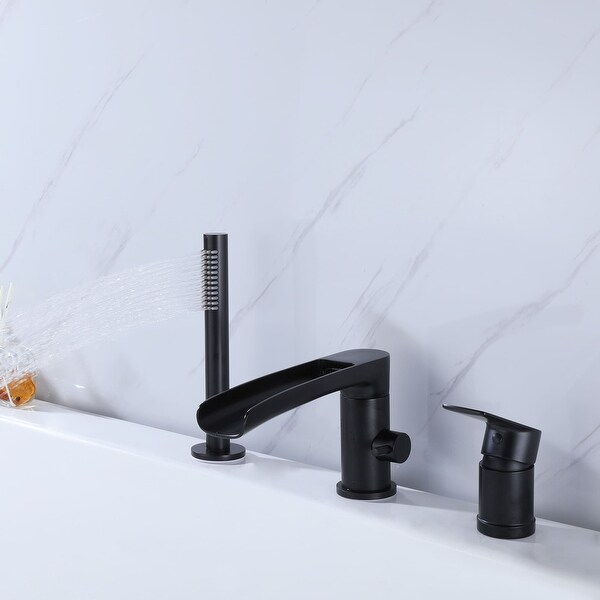 Black, Tub Filler Bathroom Faucets | Shop Online at Overstock