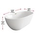 preview thumbnail 136 of 173, Adler Soaking Bathtub in Glossy White