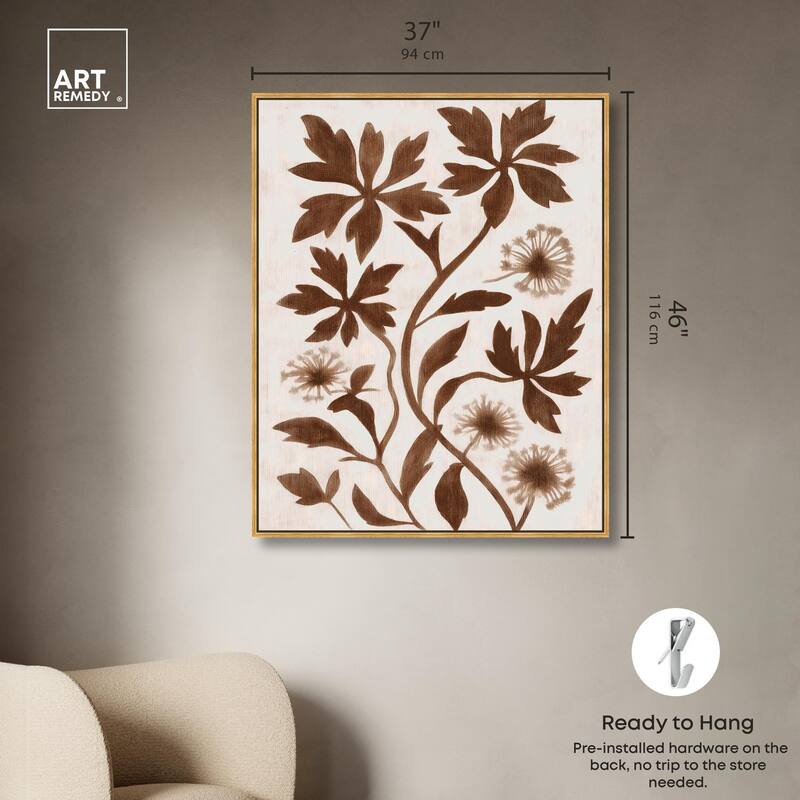 Sepia Sepal I Canvas by Art Remedy
