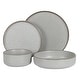 preview thumbnail 13 of 31, Gibson Elite Gelston Stoneware Matte Reactive Glaze 16 Piece (Service for 4) Plates and Bowl Dinnerware Set