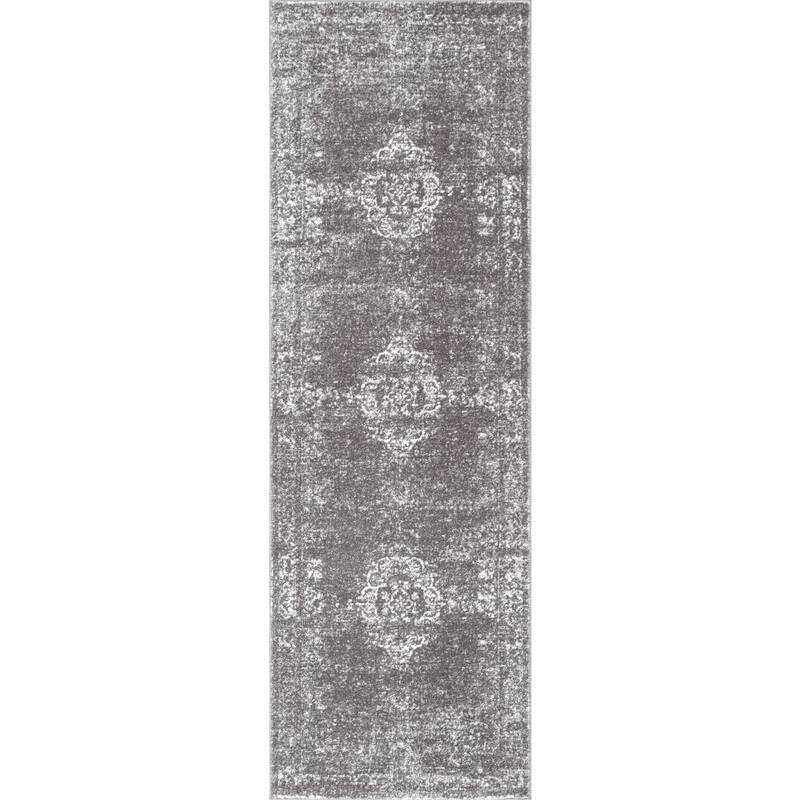 Nuloom Traditional Overdyed Medallion Area Rug