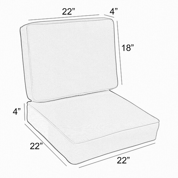22x22 patio cushions hot sale