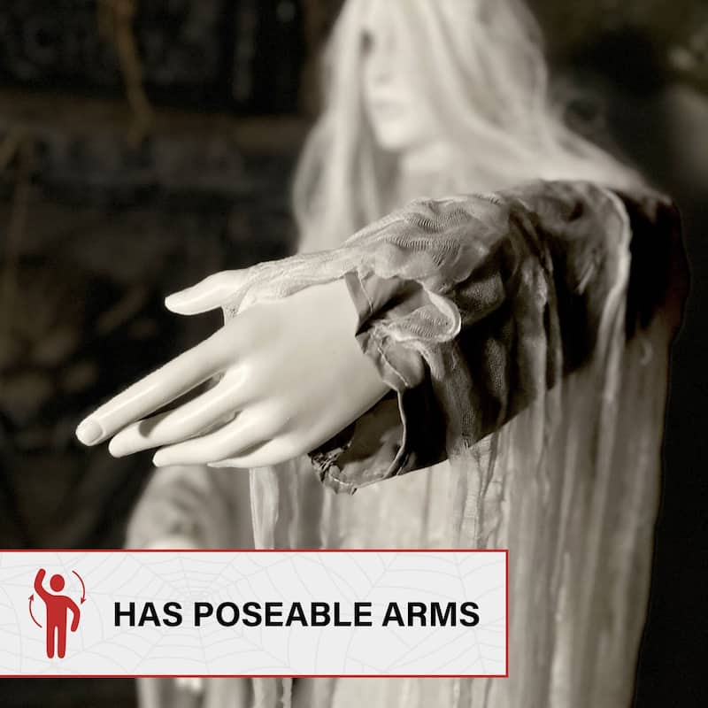 Haunted Hill Farm Rising Ghost Woman by Tekky, Premium Halloween Animatronic
