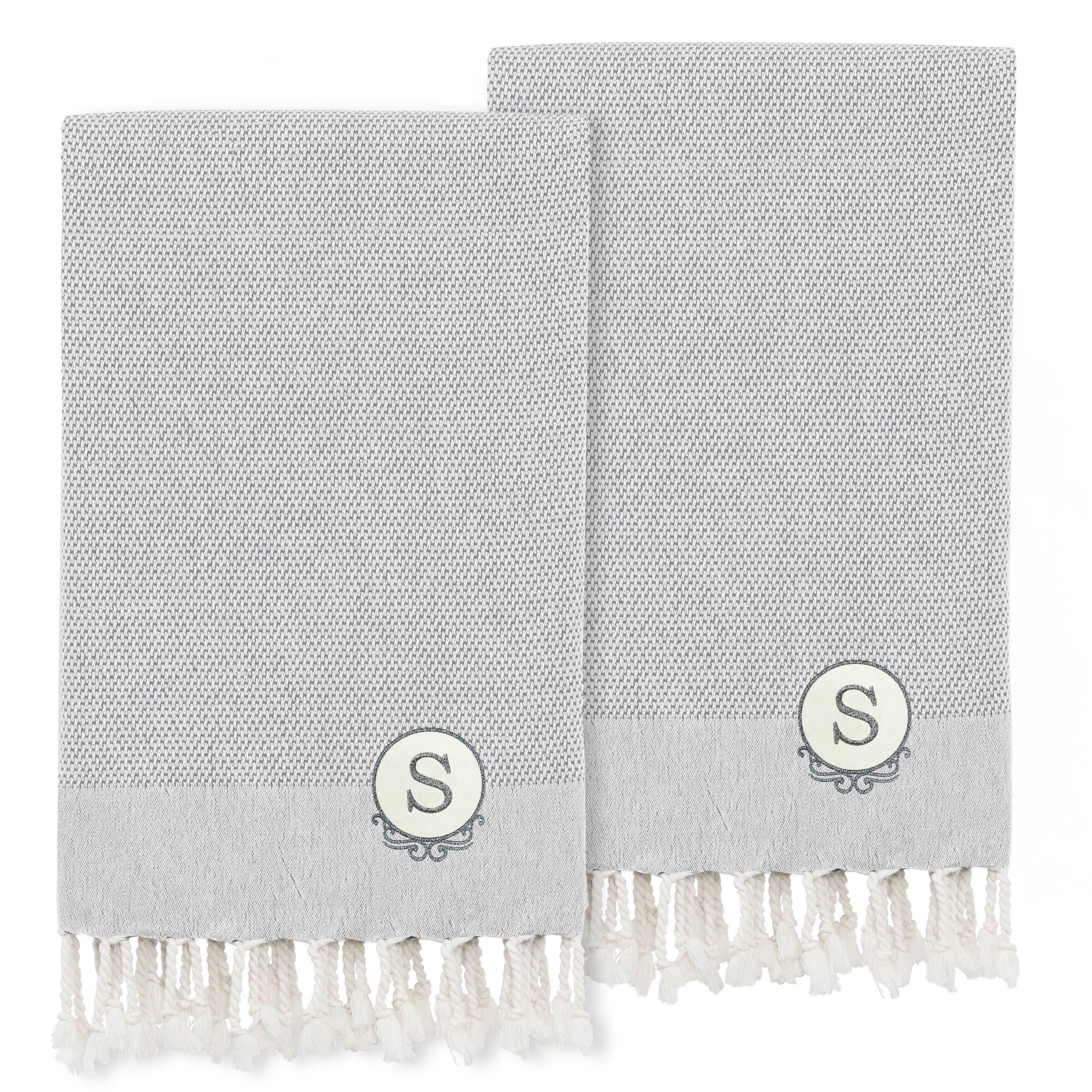 Authentic Hotel and Spa 100% Turkish Cotton Personalized Fun in Paradise  Pestemal Hand/Guest Towels (Set of 2), Seafoam - On Sale - Bed Bath &  Beyond - 33496580