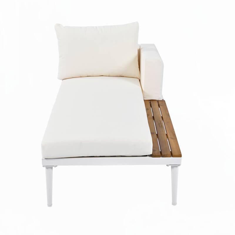 2 in 1 Padded Chaise Lounges for Poolside,Balcony