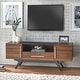 preview thumbnail 1 of 5, Carson Carrington Arendal Mid-century TV Stand Black