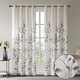 preview thumbnail 55 of 66, Madison Park Vera Burnout Printed Curtain Panel