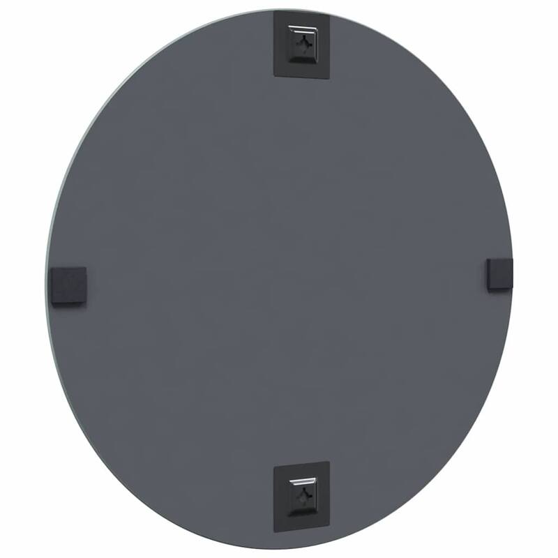 vidaXL Wall Mirror Square 15.75 x 15.75 in Tempered Glass