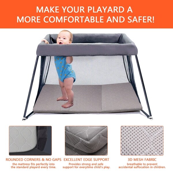 tri fold pack n play mattress