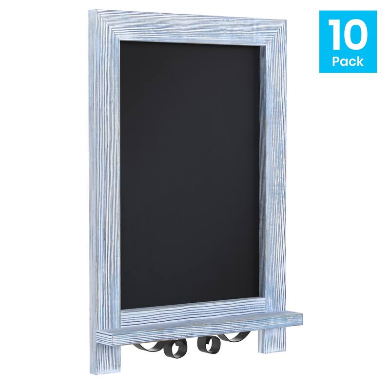 10 Pack Tabletop or Wall Mount Magnetic Chalkboards