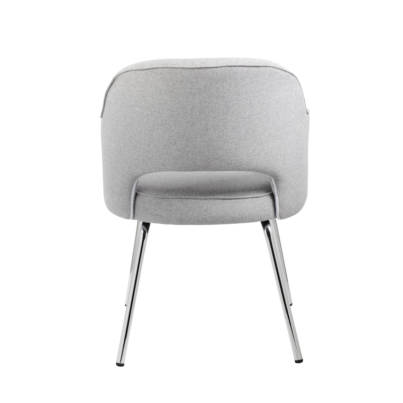 Boss Grey Linen Guest Chair
