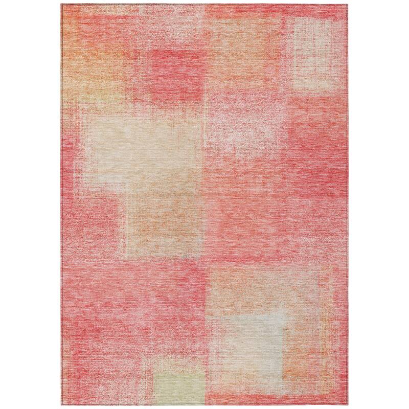 Machine Washable Indoor/ Outdoor Chantille Casual Ombre Rug